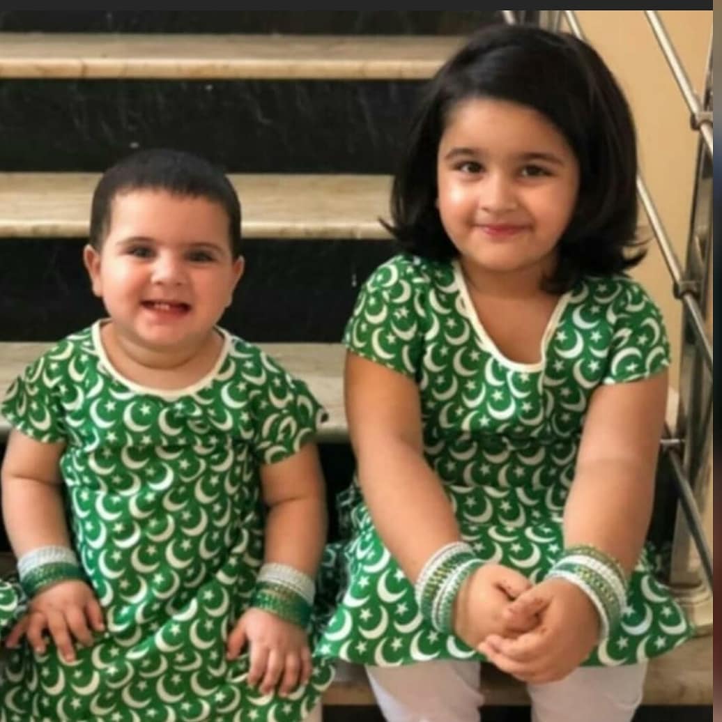 Aiman Khan Daughter Amal Muneeb Celebrating her First Independence Day