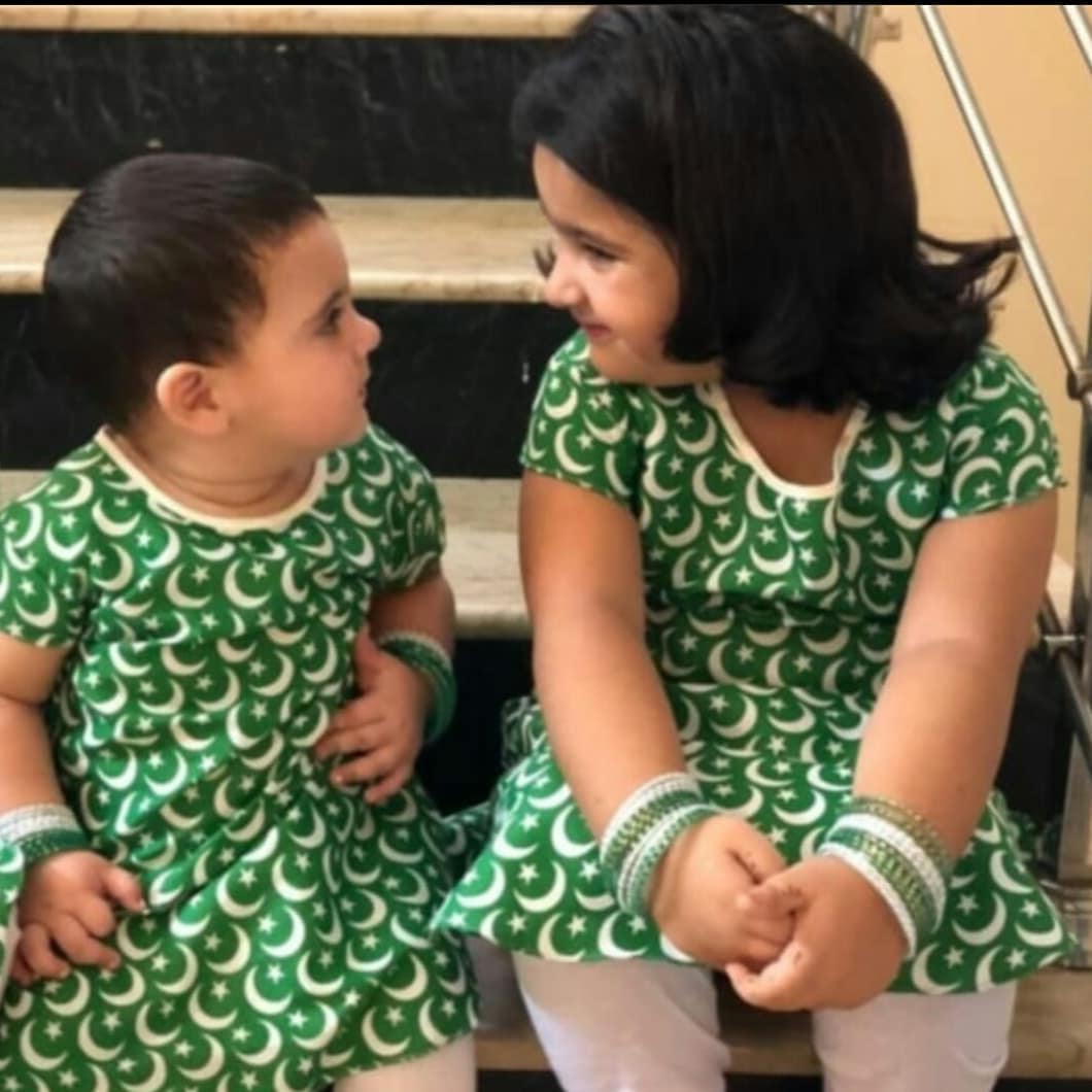 Aiman Khan Daughter Amal Muneeb Celebrating her First Independence Day