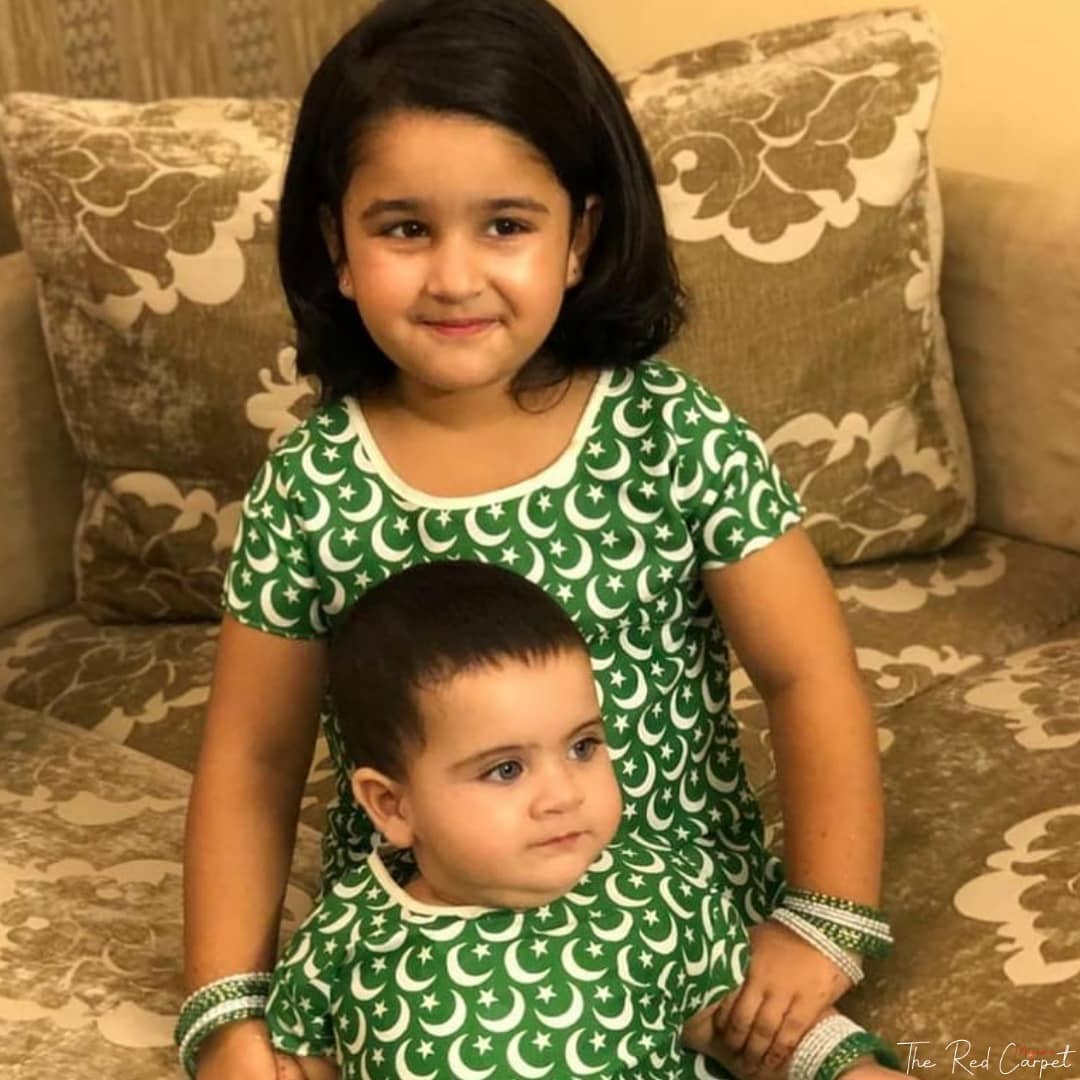 Aiman Khan Daughter Amal Muneeb Celebrating her First Independence Day