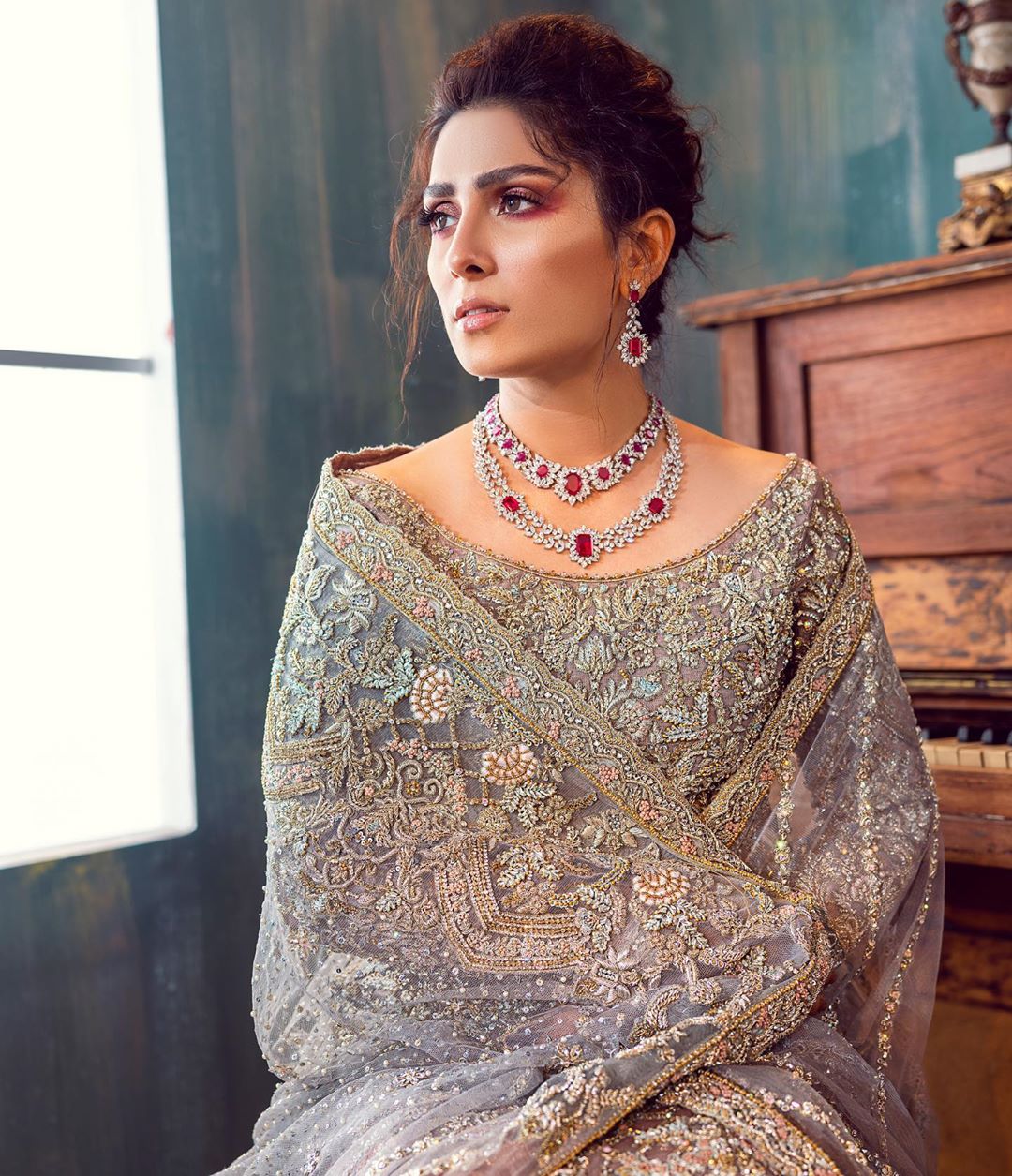 Ayeza Khan New Photo Shoot in Beautiful Dress for Sara Rohale Asghar