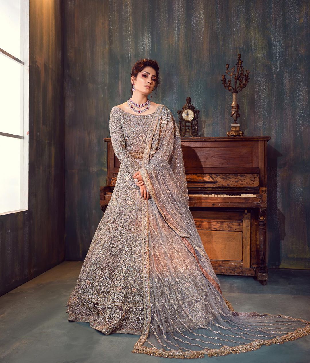 Ayeza Khan New Photo Shoot in Beautiful Dress for Sara Rohale Asghar