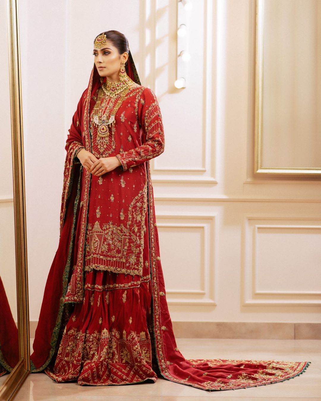 Beautiful Ayeza Khan Bridal Shoot for Bridal Couture "Zehnaseeb" by Zaaviay