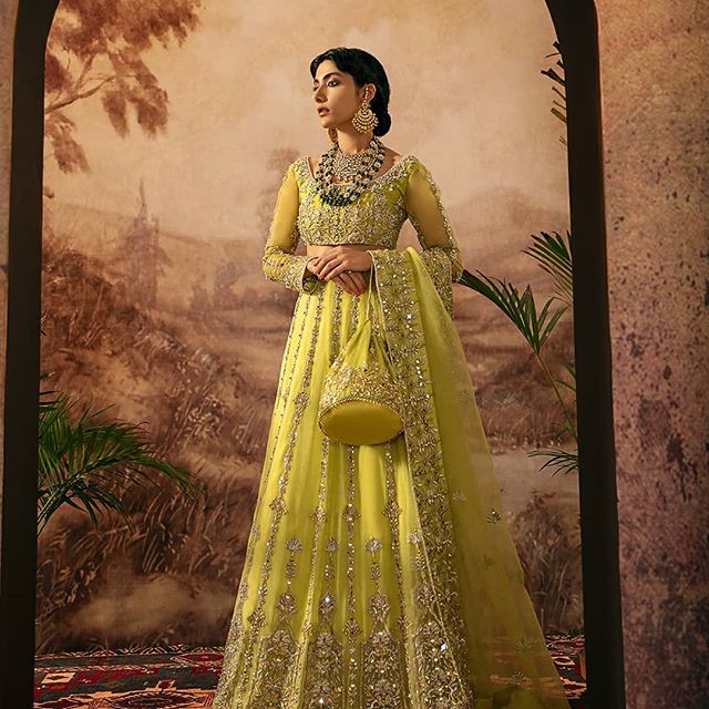 Eman Suleman In Majestic Bridal Dresses By Kanwal Malik