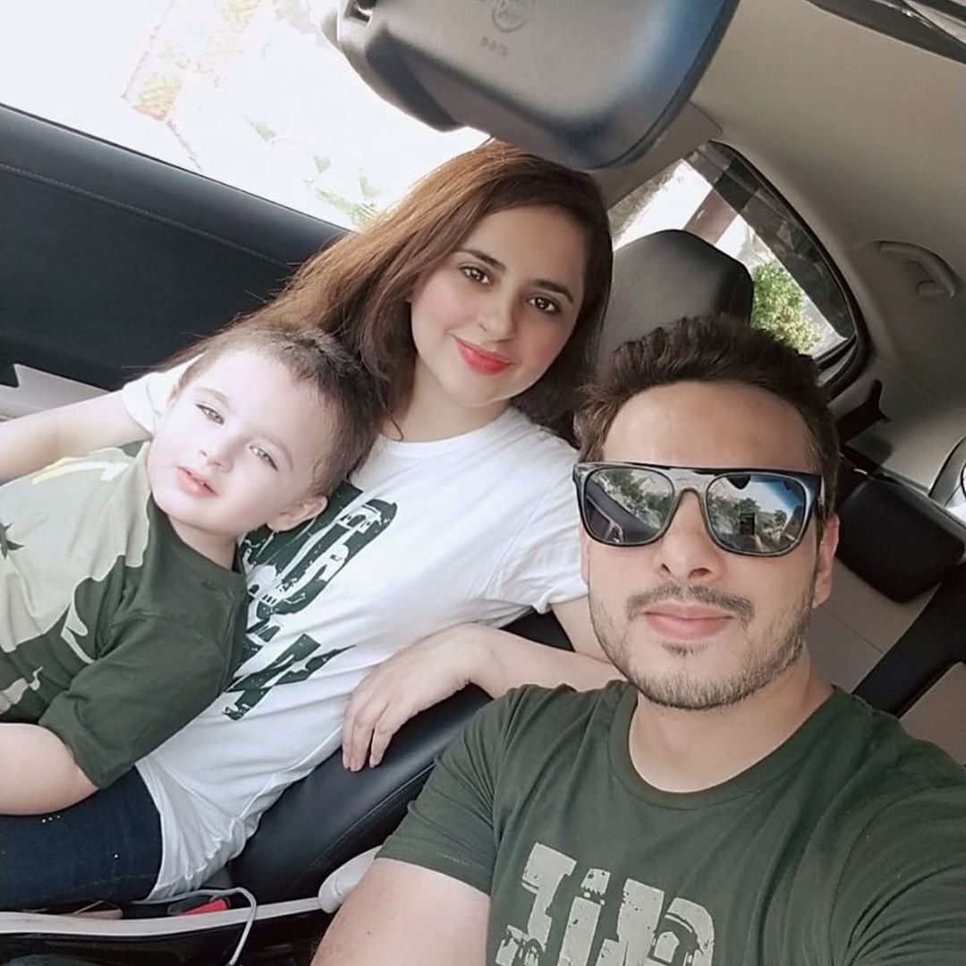 Fatima Effendi and Kanwar Arsalan Independence Day Pictures with Kids