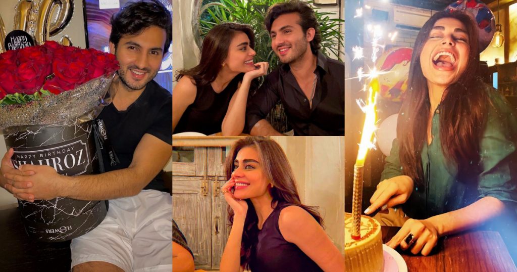 Sadaf Kanwal Celebrating her Birthday with Shahroz - Pictures