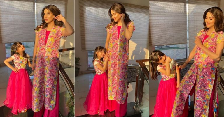 Fiza Ali Spotted Twinning With Her Daughter