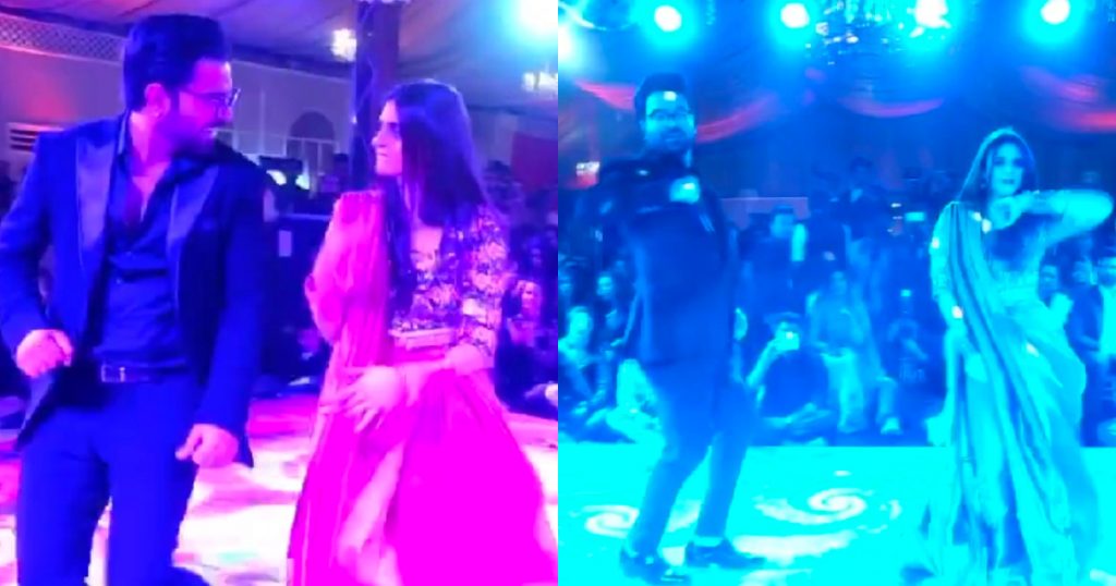 Amazing Dance Performance Of Hira Mani And Yasir Hussain At A Wedding