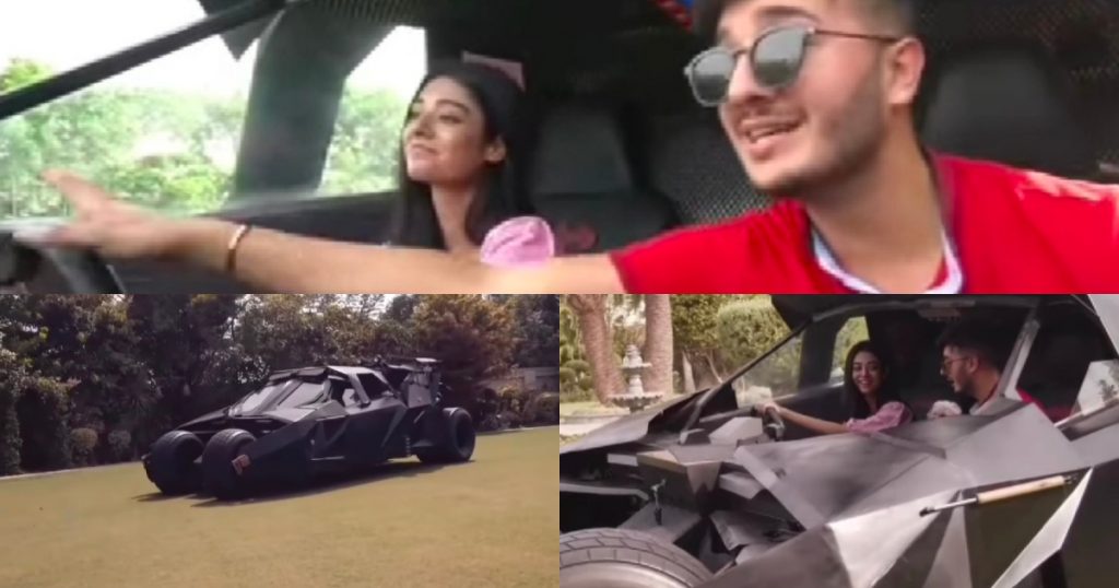 Noor Khan Driving BATMOBILE With Shahveer Jafry