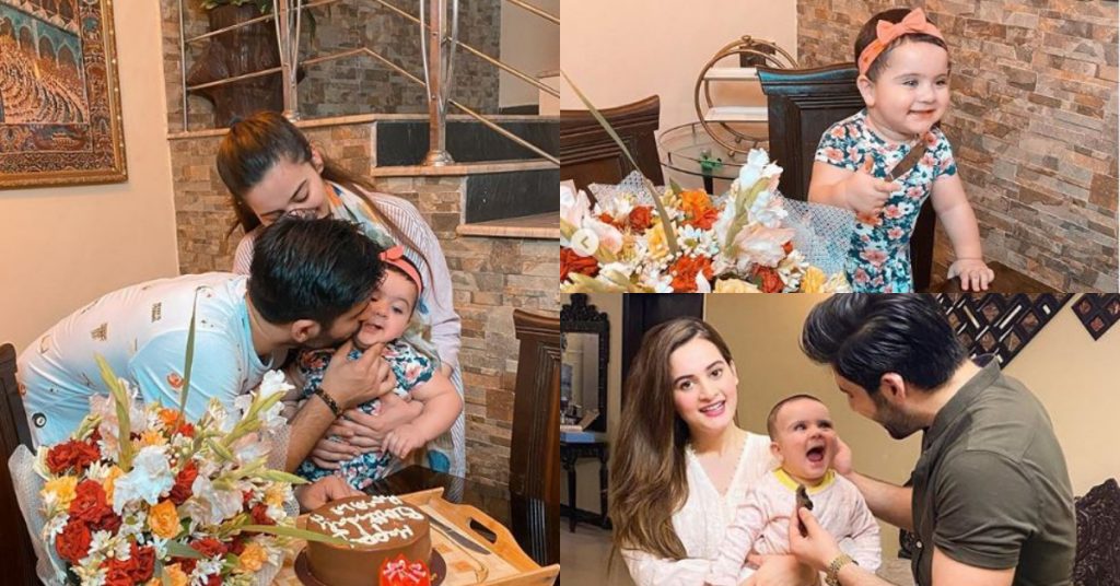 Aiman Khan Celebrates First Birthday Of Her Daughter Amal