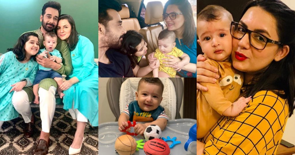 Faysal Qureshi and Sana Faysal with their Kids - Latest Pictures