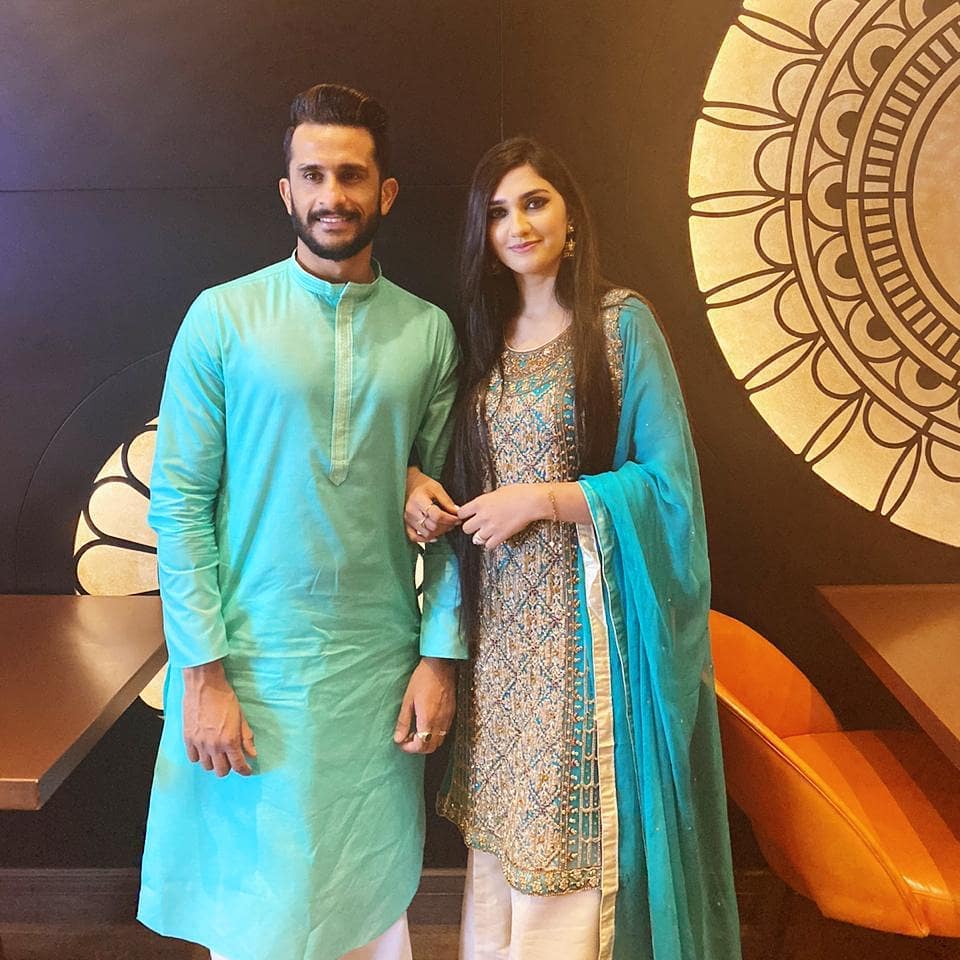 Eid Pictures of Cricketer Hassan Ali with his Wife Samya Khan