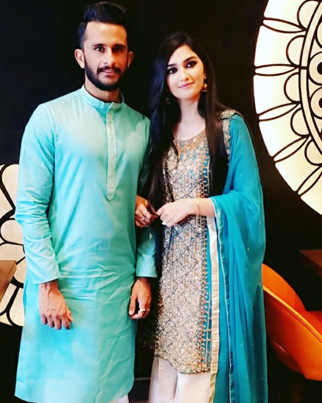 Eid Pictures of Cricketer Hassan Ali with his Wife Samya Khan