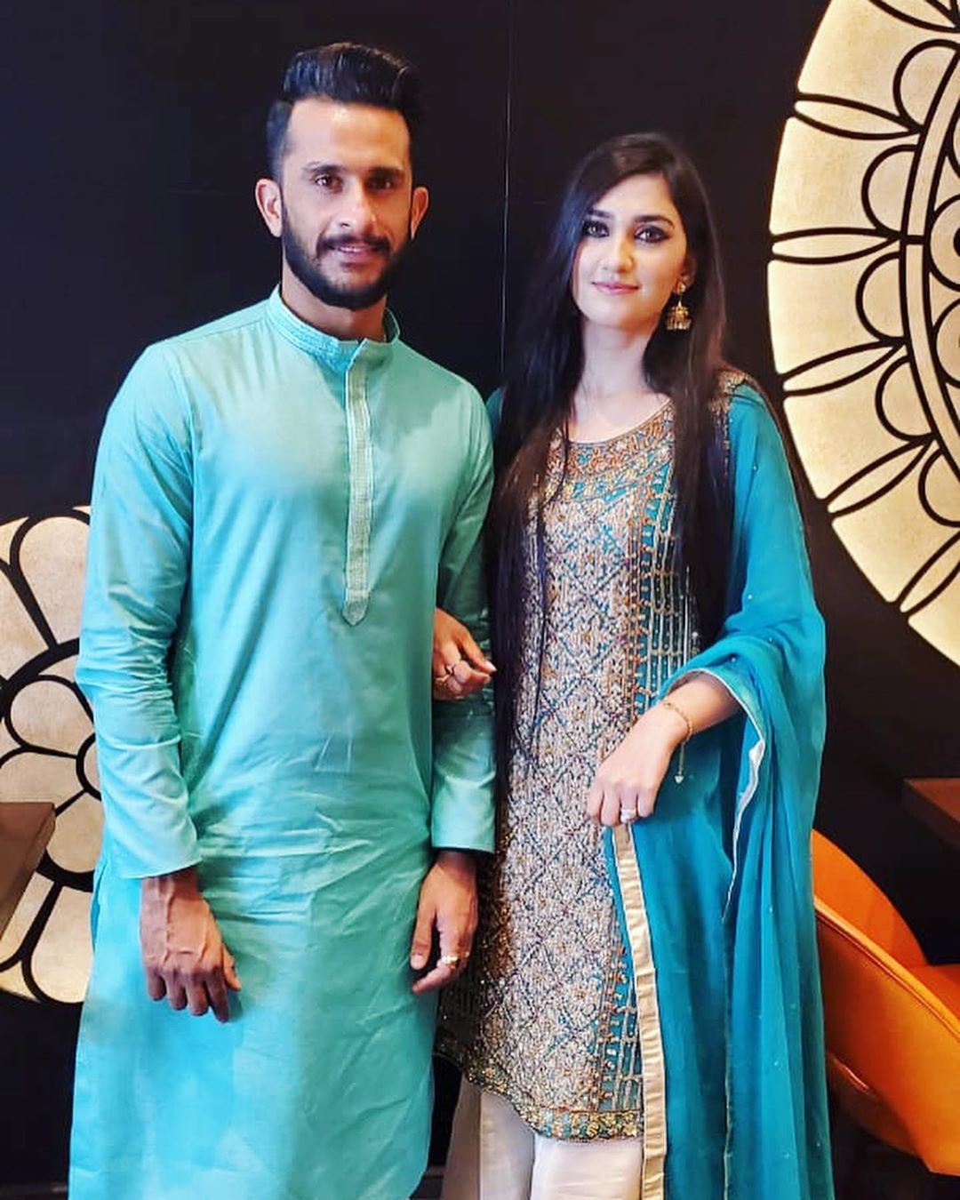 Eid Pictures of Cricketer Hassan Ali with his Wife Samya Khan