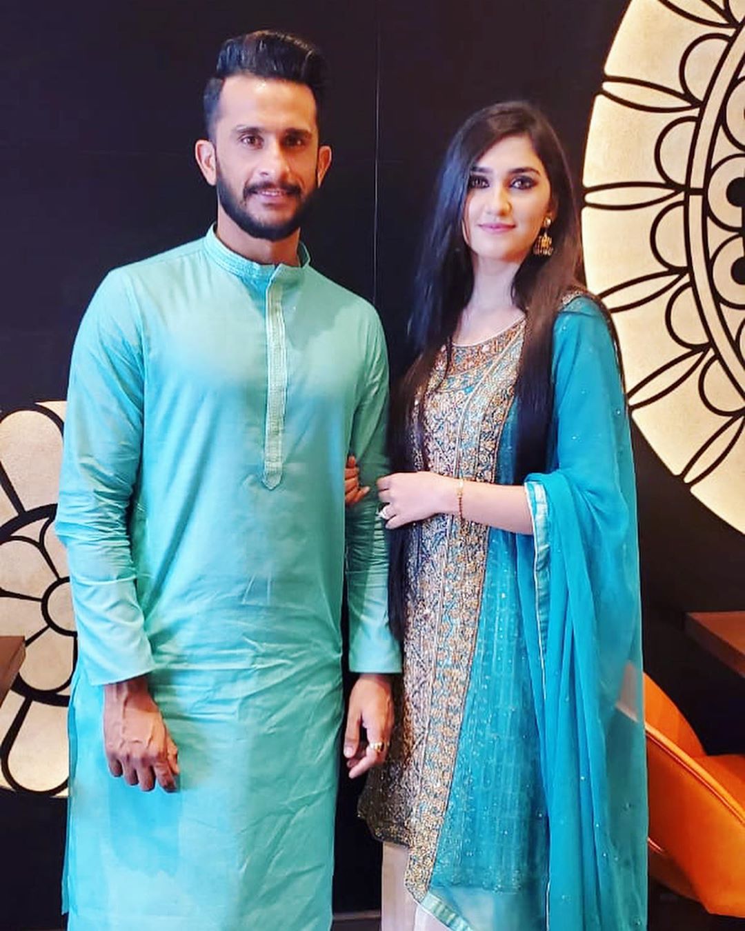 Eid Pictures of Cricketer Hassan Ali with his Wife Samya Khan