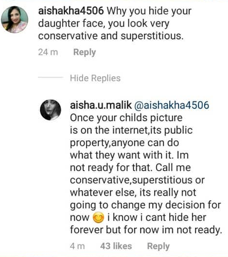 Here Is Why Aisha Khan Hides Her Babys Face 55
