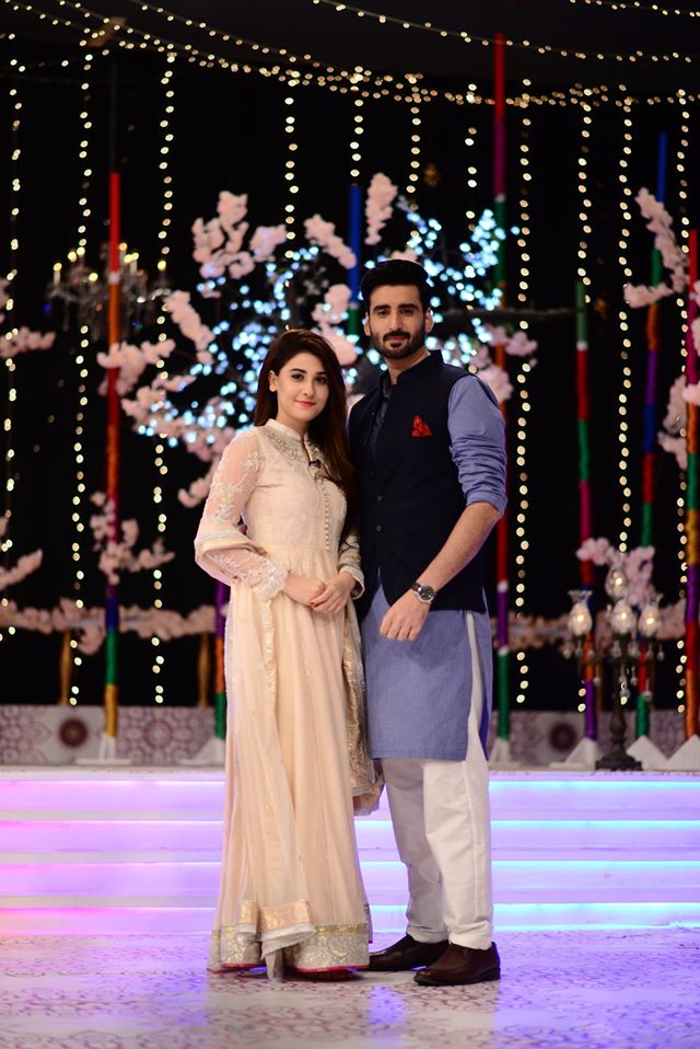 Hina Altaf and Agha Ali Pictures From Good Morning Pakistan