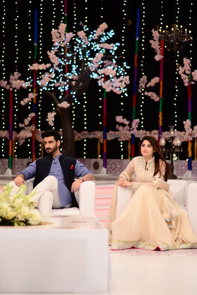 Hina Altaf and Agha Ali Pictures From Good Morning Pakistan