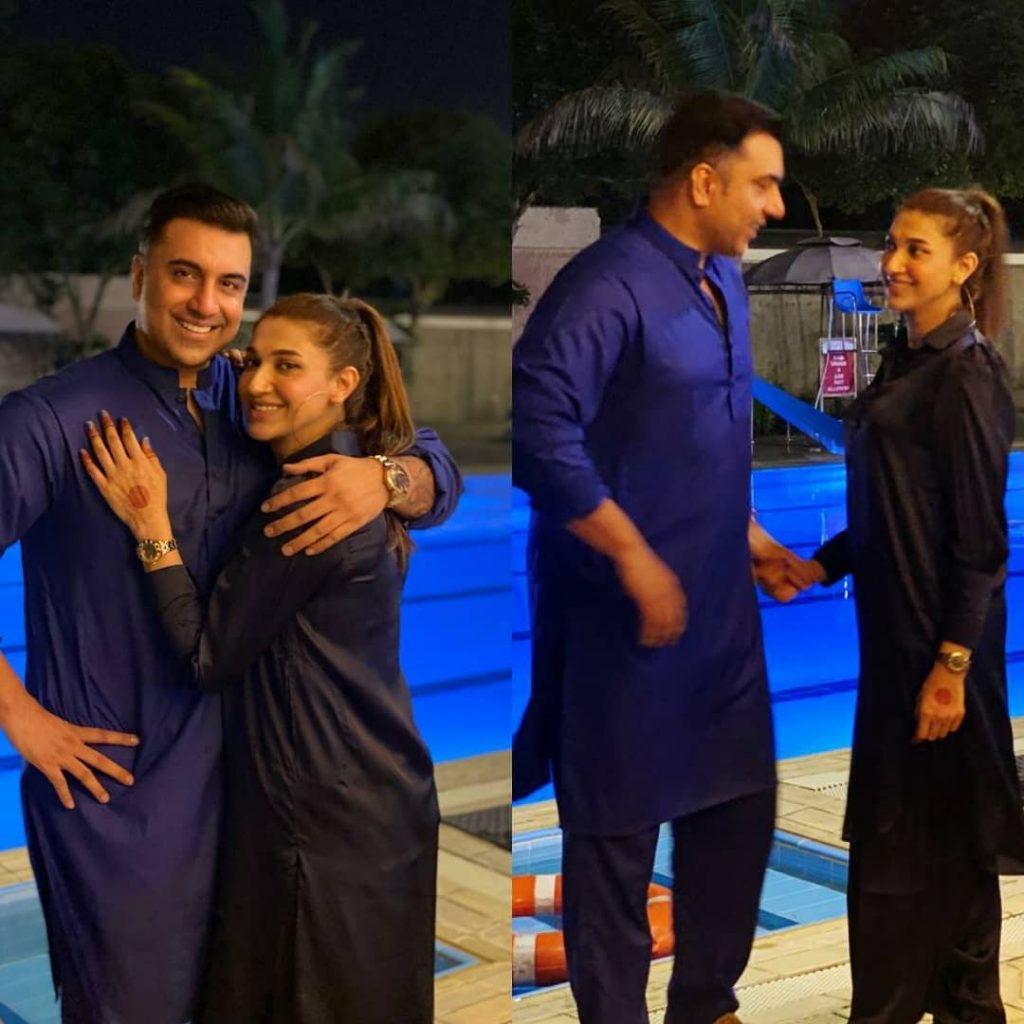 Latest Pictures Of Sana Fakhar With Husband