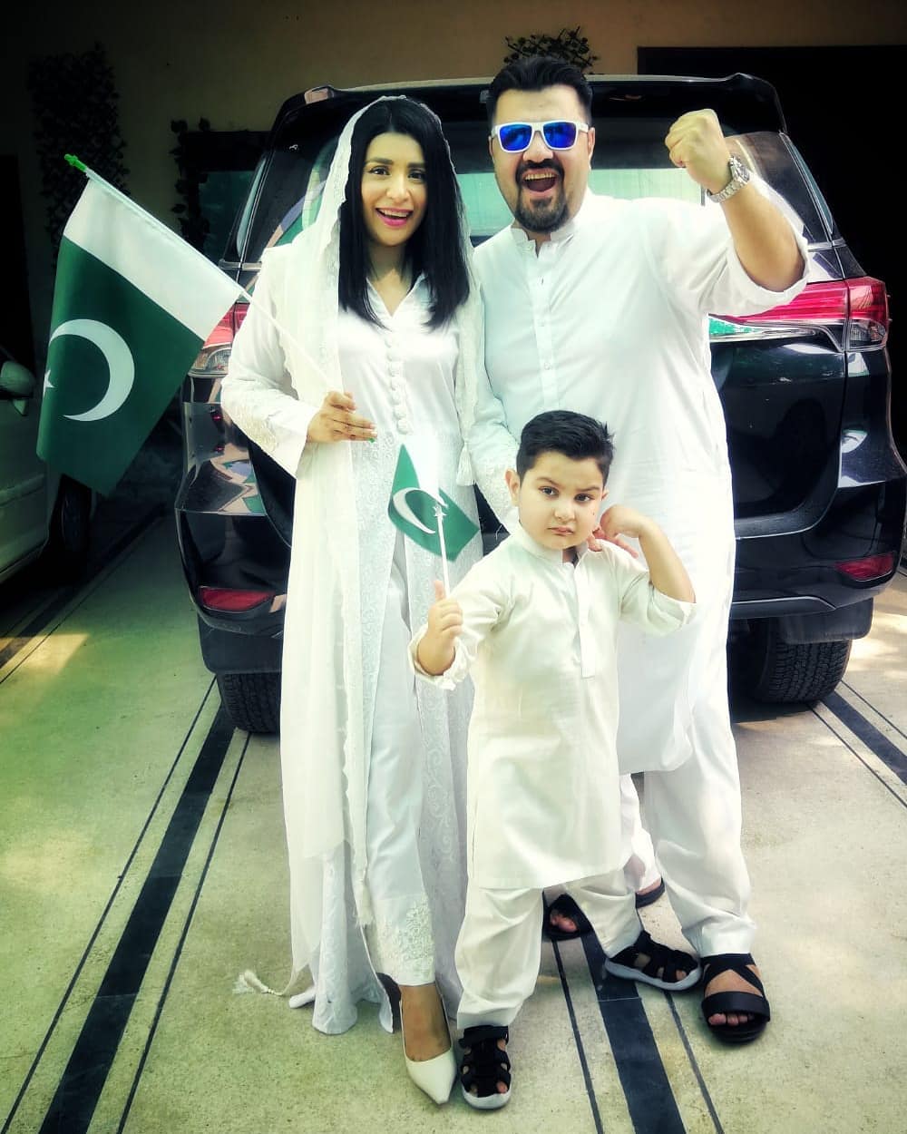 Pakistani Celebrities Pictures from independence Day