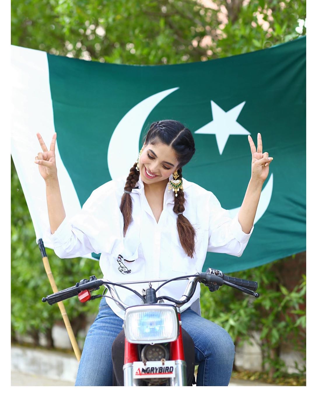 Pakistani Celebrities Pictures from independence Day