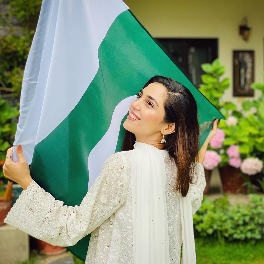 Pakistani Celebrities Pictures from independence Day