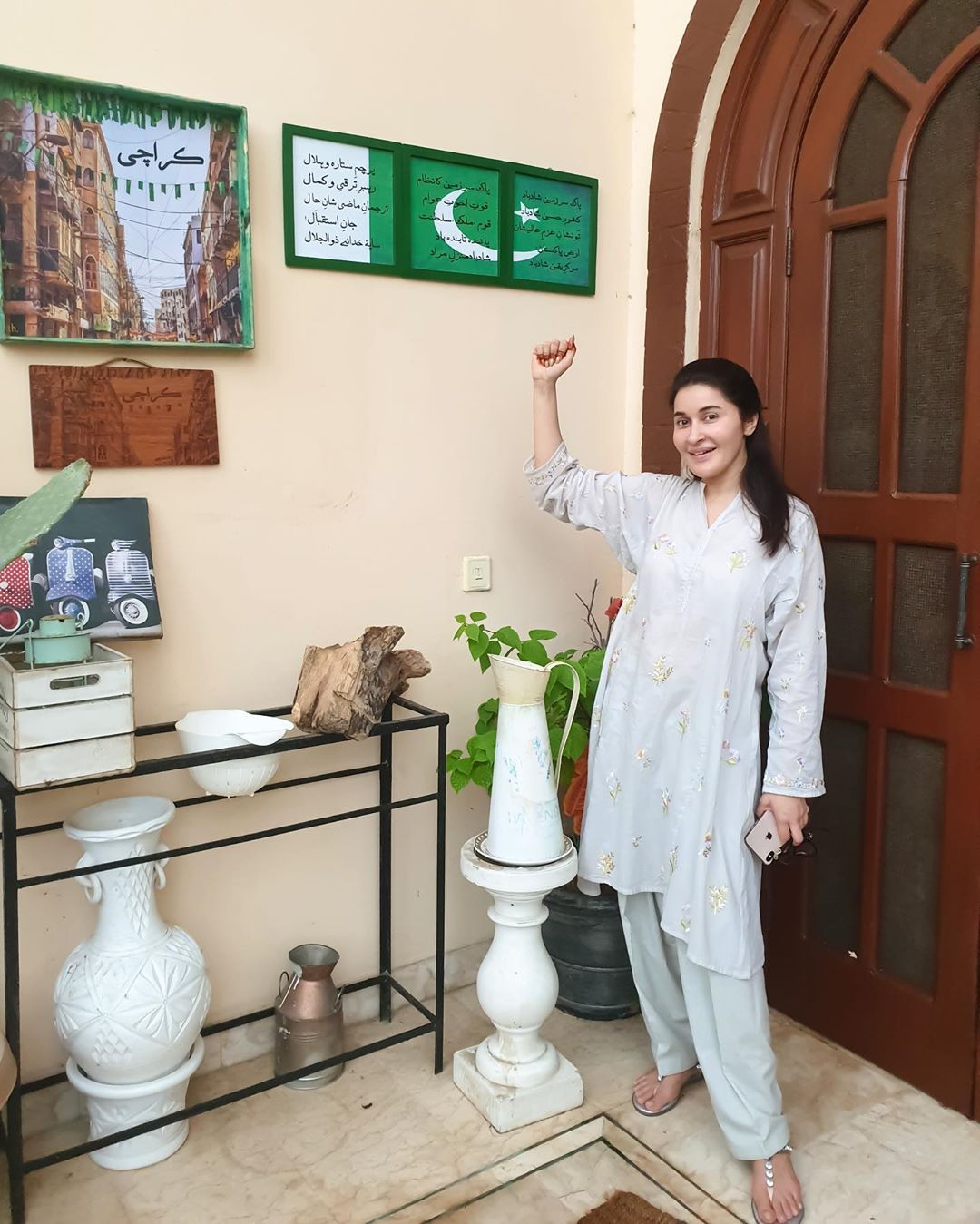 Pakistani Celebrities Pictures from independence Day