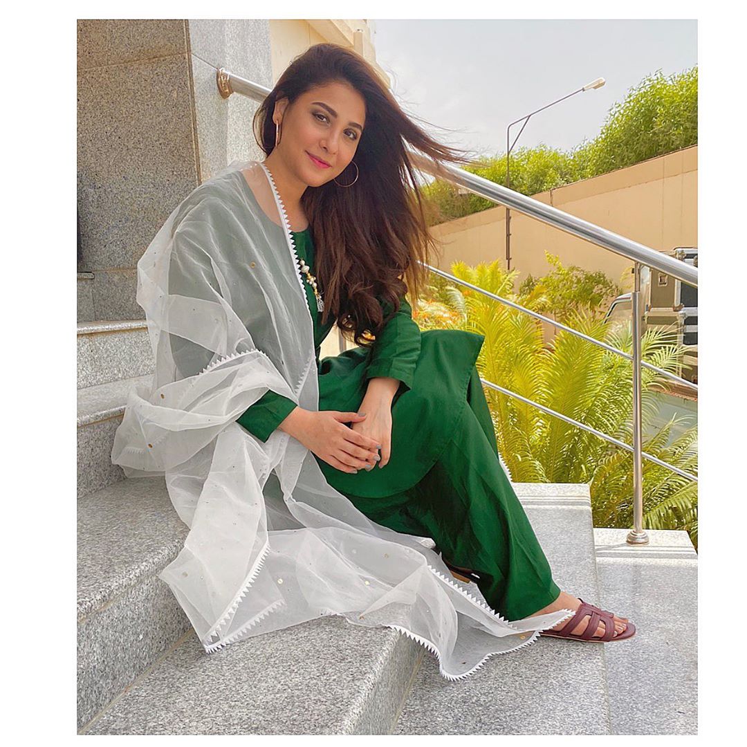 Pakistani Celebrities Pictures from independence Day