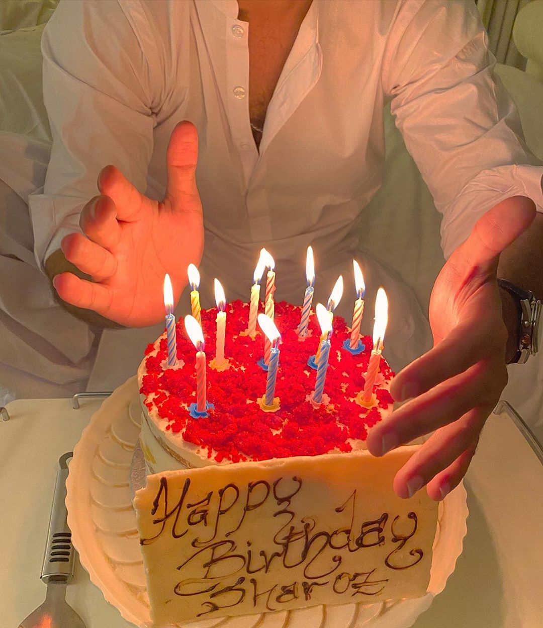 Sadaf Kanwal Celebrating her Birthday with Shahroz - Pictures