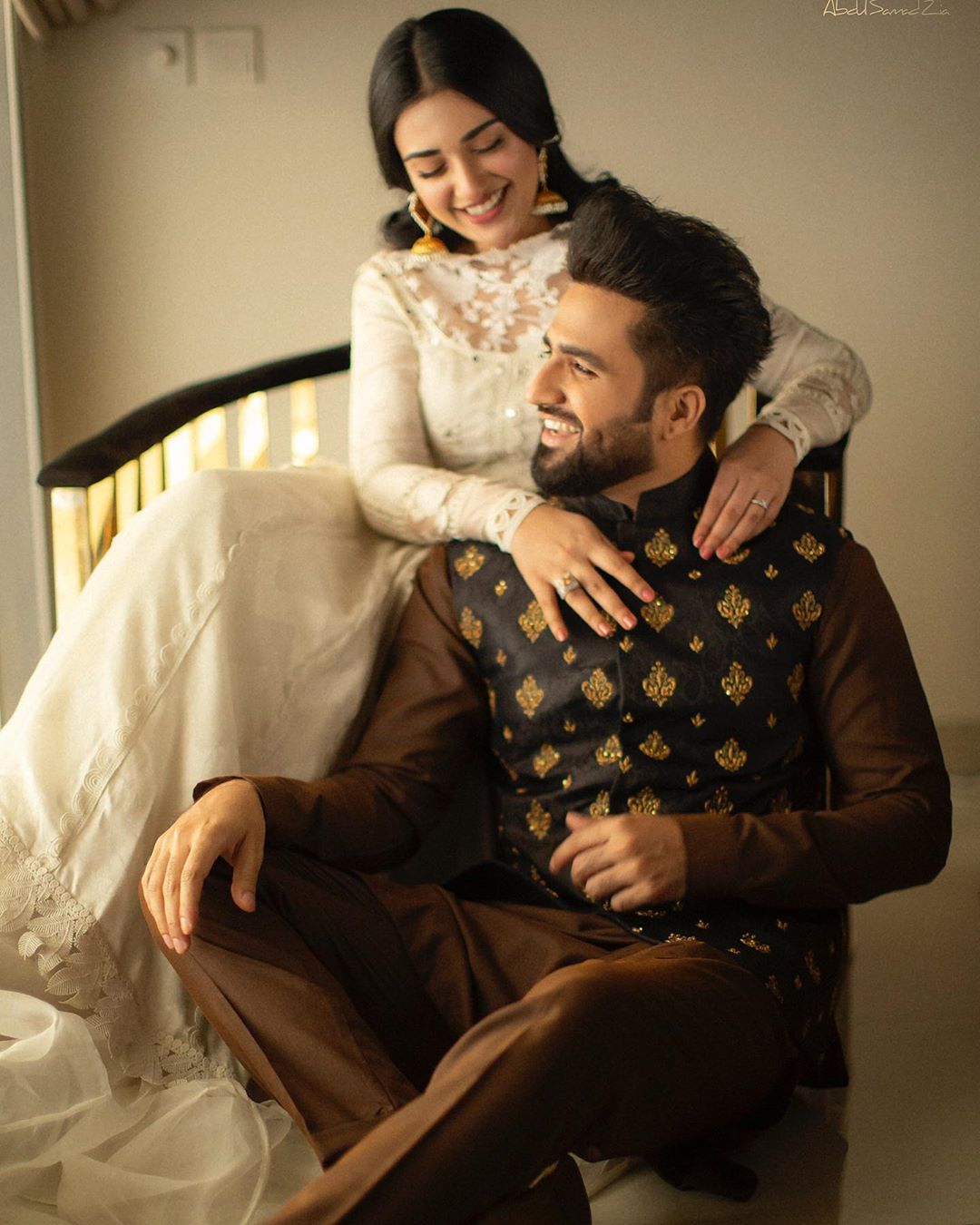 Newly Wed Couple Sarah Khan and Falak Shabbir Eid Pictures