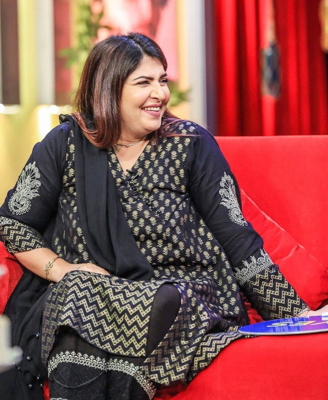 Shagufta Ejaz Clicks on the sets of Bol Nights with Ahsan Khan