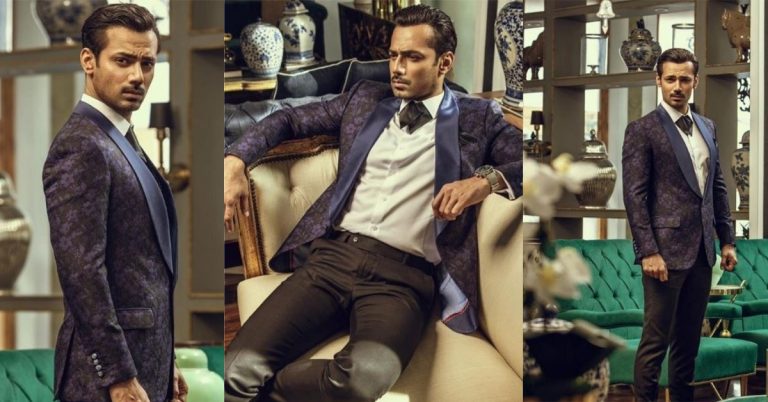 Zahid Ahmed In Luxury Evening Wear Collection By Emraan Rajput