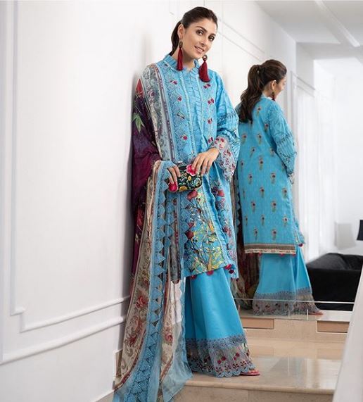 Ayeza Khan In The Latest Lawn Collections