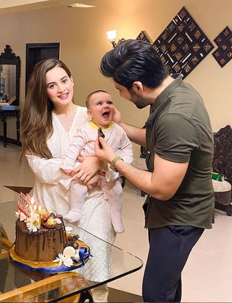 Aiman Khan Celebrates First Birthday Of Her Daughter Amal