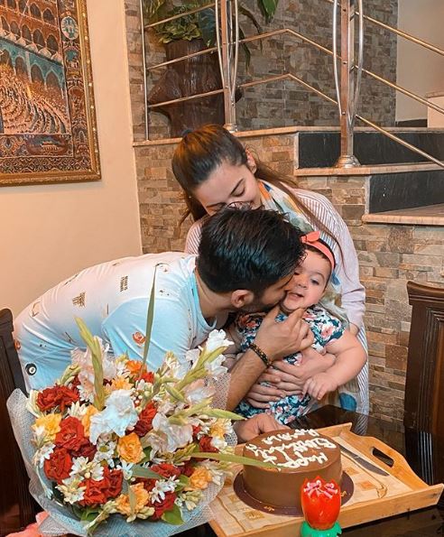 Aiman Khan Celebrates First Birthday Of Her Daughter Amal