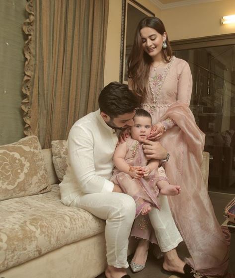 Aiman Khan Celebrates First Birthday Of Her Daughter Amal