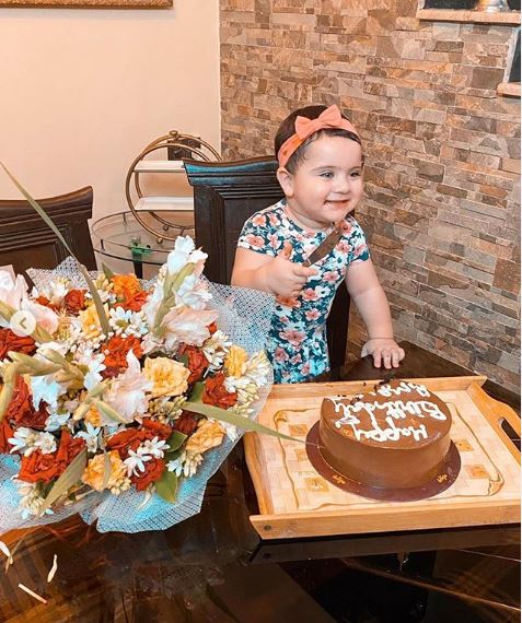 Aiman Khan Celebrates First Birthday Of Her Daughter Amal