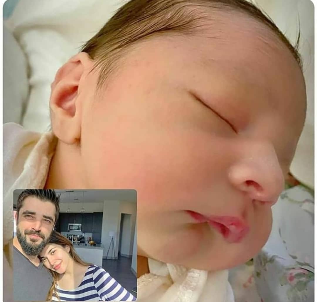 Hamza Ali Abbasi and Naimal Khawar New Born Son Pictures