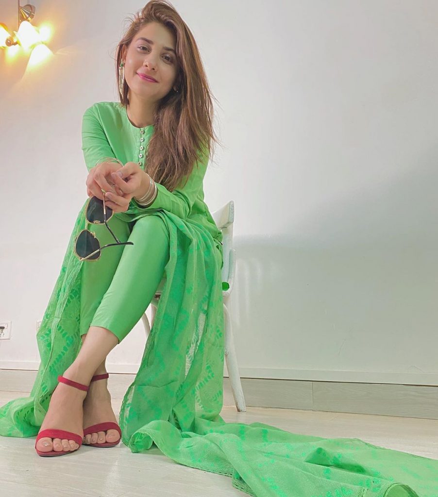Latest Pictures of Hina Agha in Eastern Dresses After Marriage