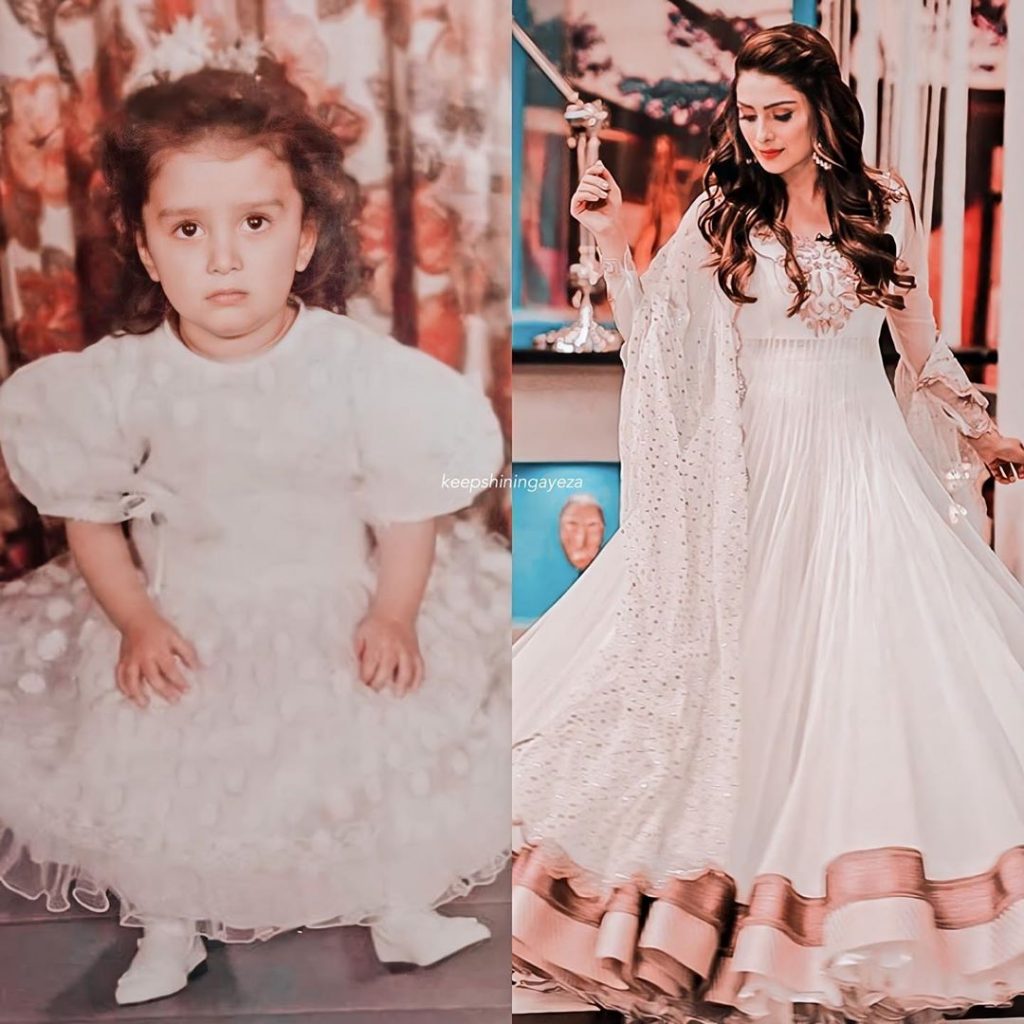 Childhood Pictures Of Ayeza Khan