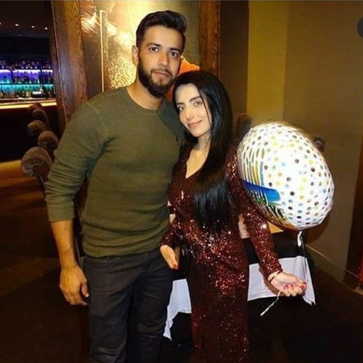 Imad Wasim Celebrating Wife Sannia Ashfaq's Birthday