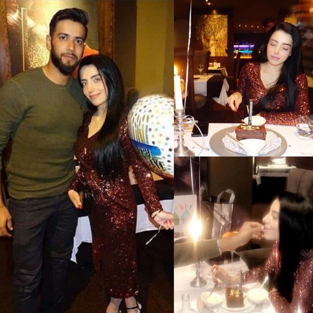Imad Wasim Celebrating Wife Sannia Ashfaq's Birthday
