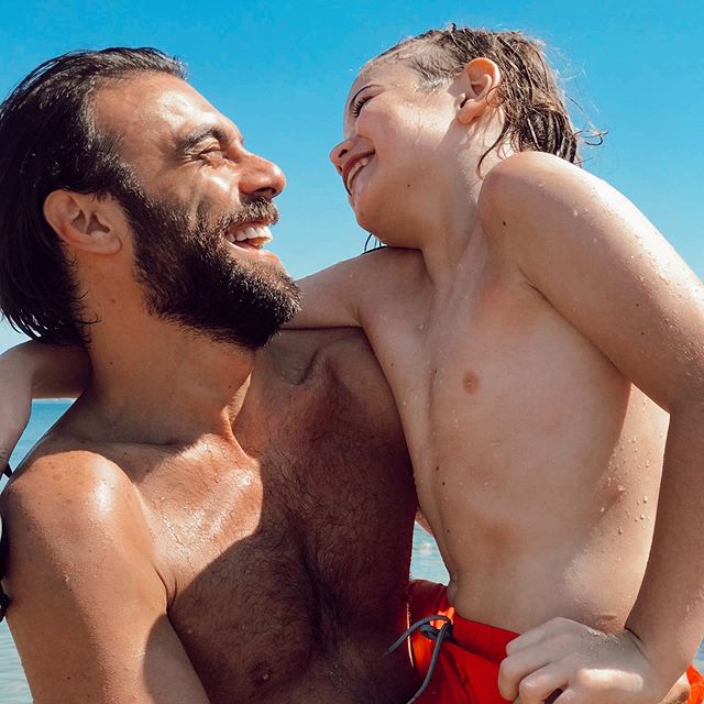 Adorable Pictures Of Cavit Cetin With His Son