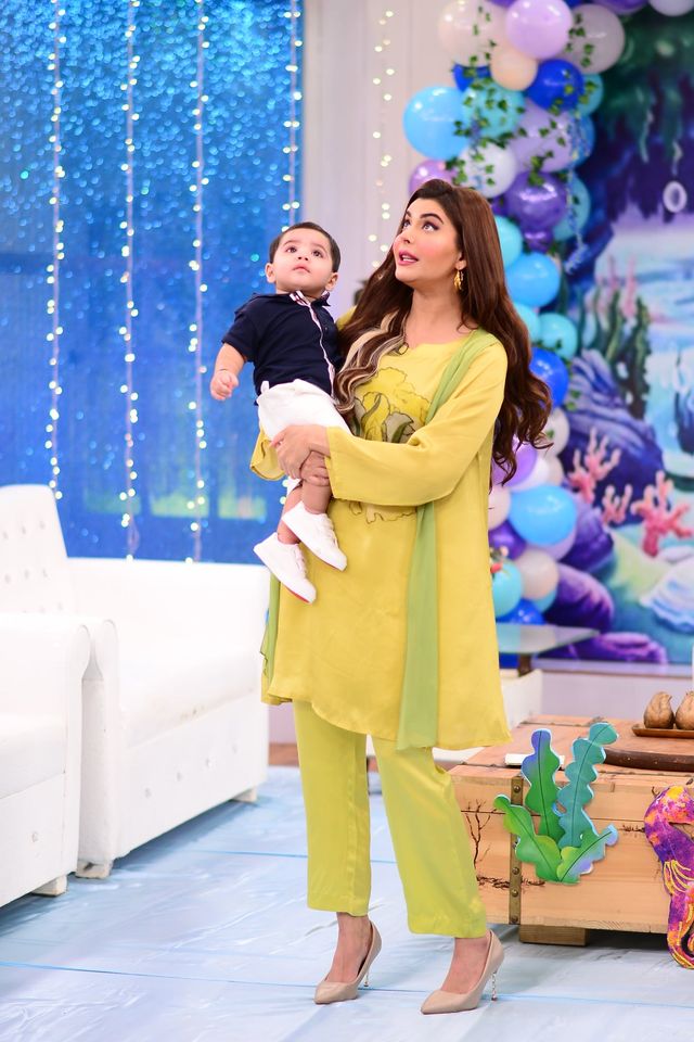 Anum Fayaz Son First Birthday Celebration in Nida Yasir Morning Show