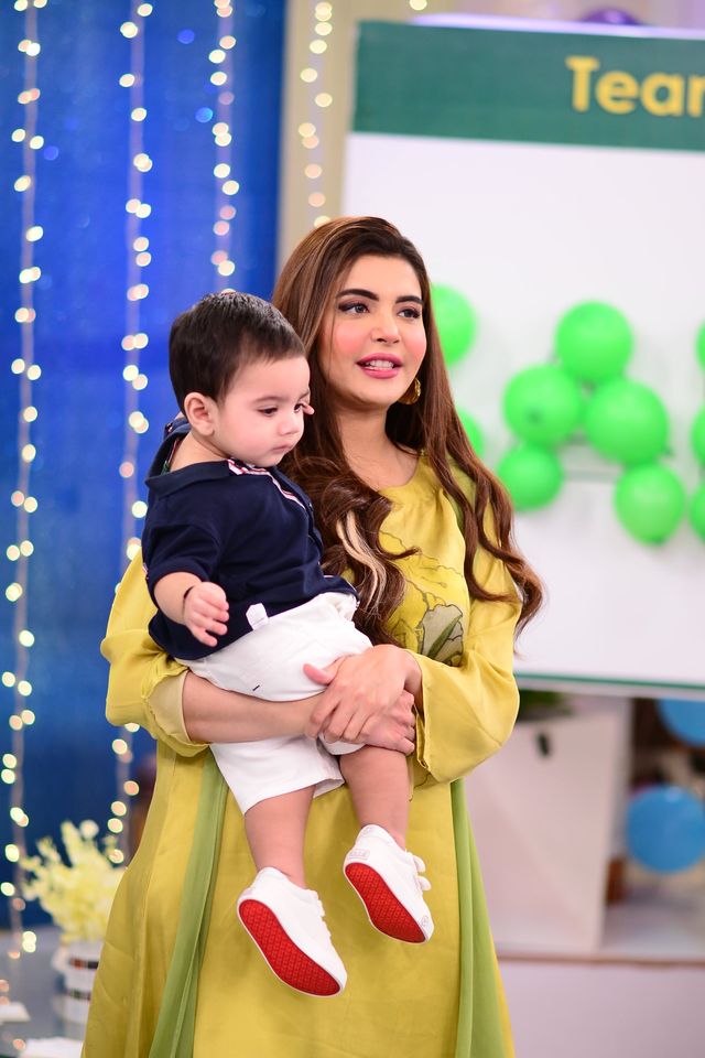 Anum Fayaz Son First Birthday Celebration in Nida Yasir Morning Show