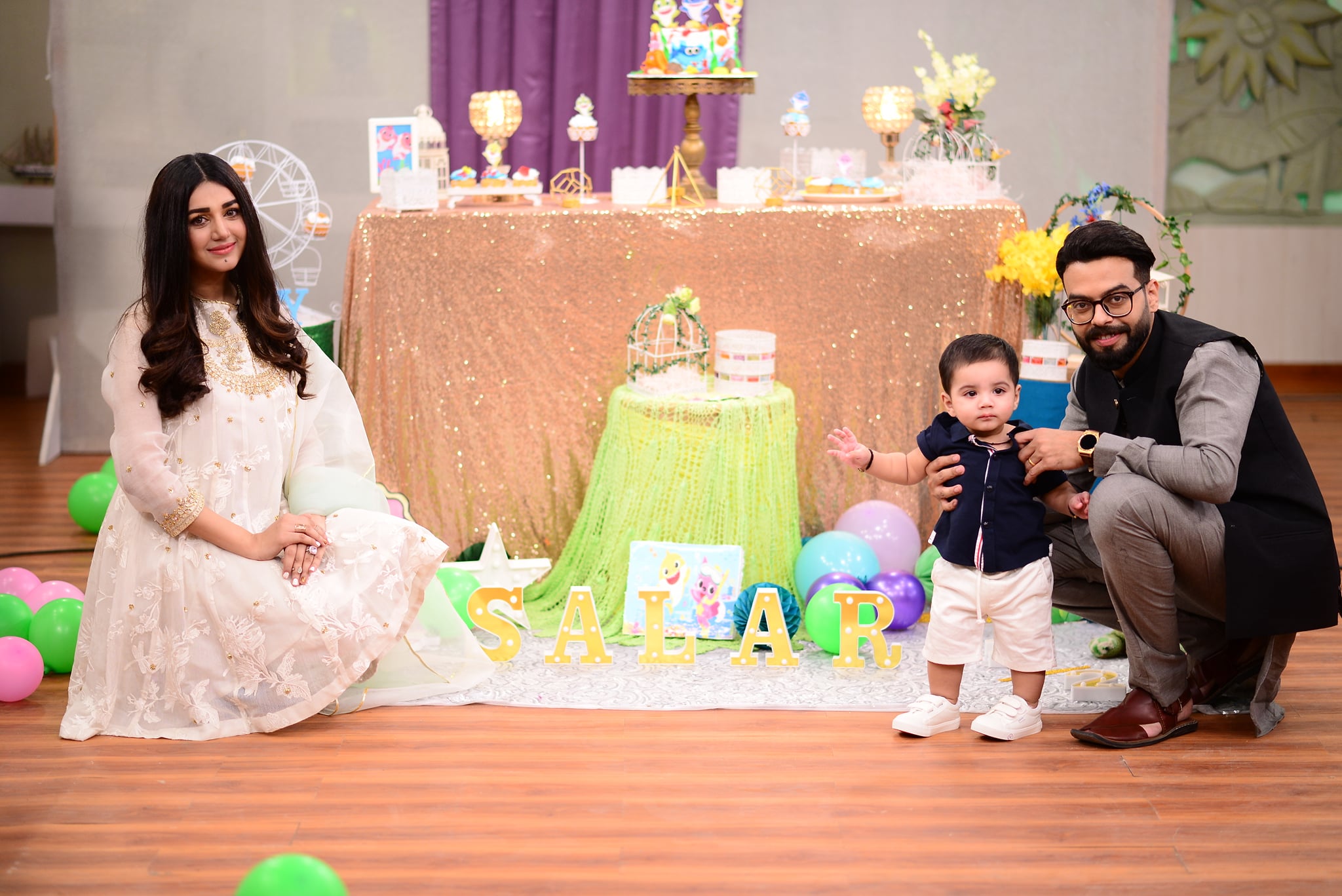 Anum Fayaz Son First Birthday Celebration in Nida Yasir Morning Show