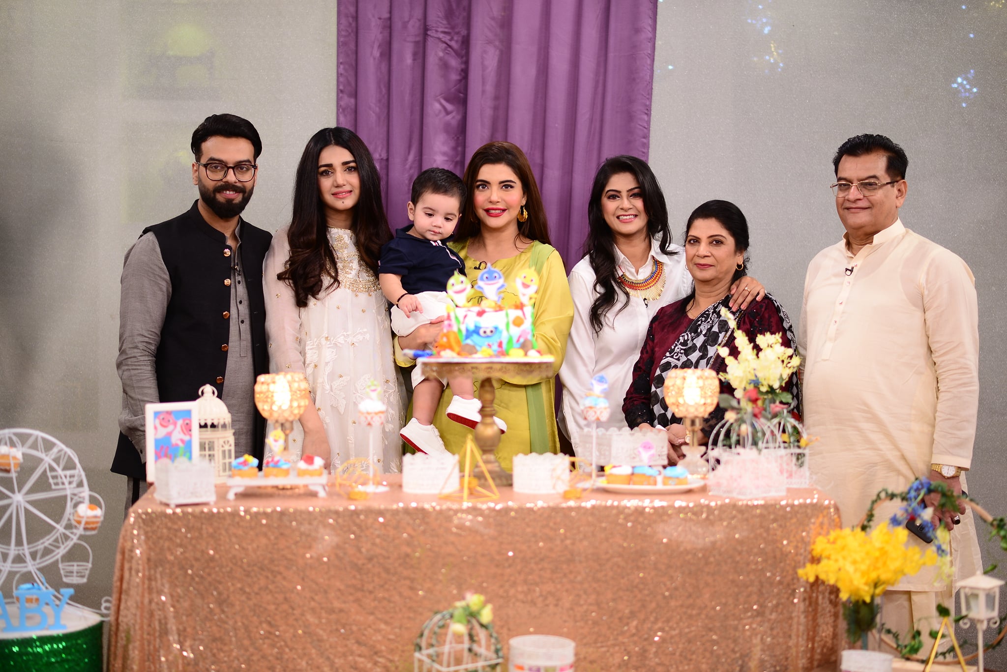 Anum Fayaz Son First Birthday Celebration in Nida Yasir Morning Show