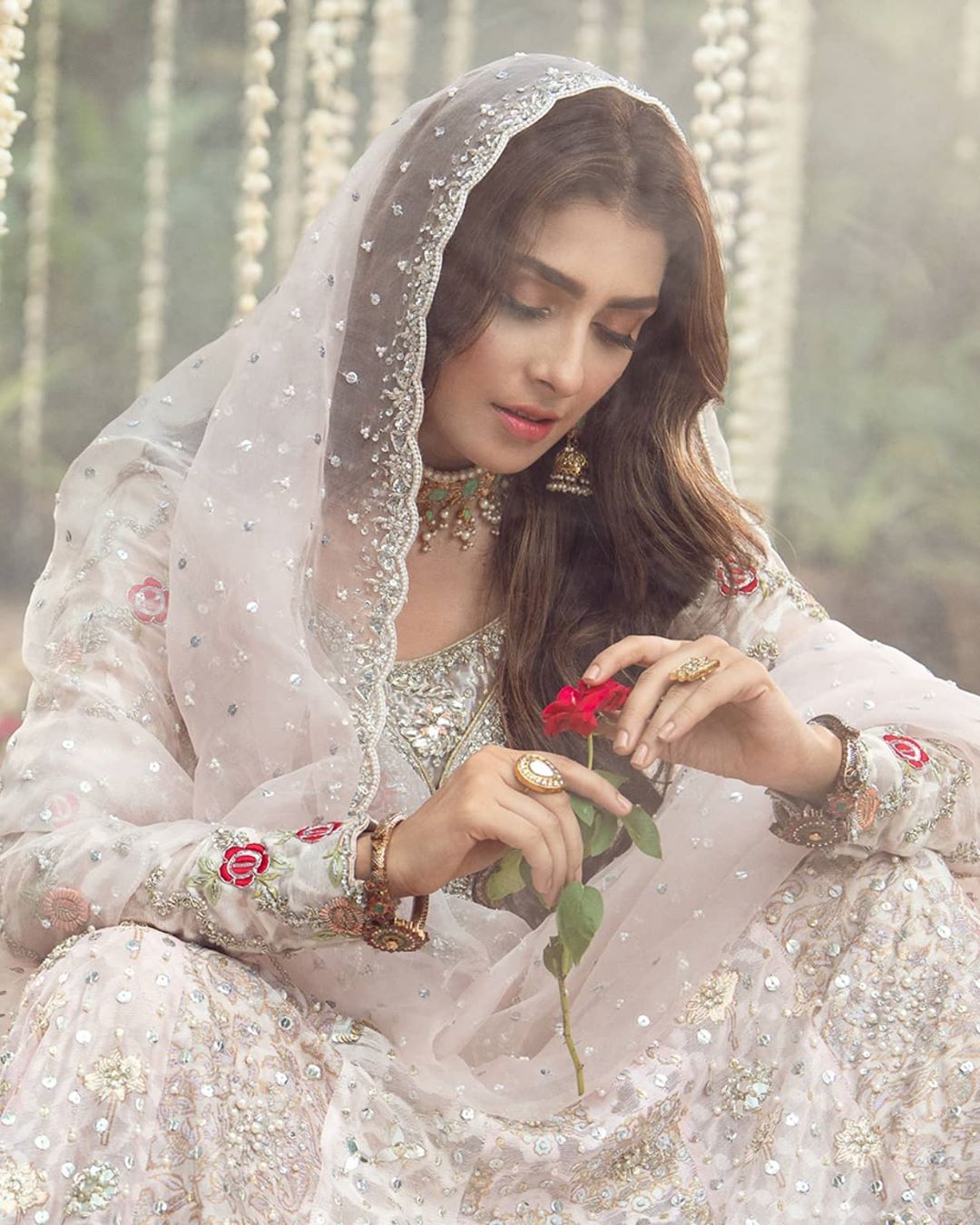 Ayeza Khan is Looking Gorgeous in Her Latest Bridal Shoot for Annus Abrar