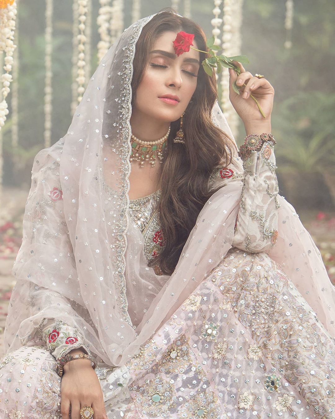 Ayeza Khan is Looking Gorgeous in Her Latest Bridal Shoot for Annus Abrar