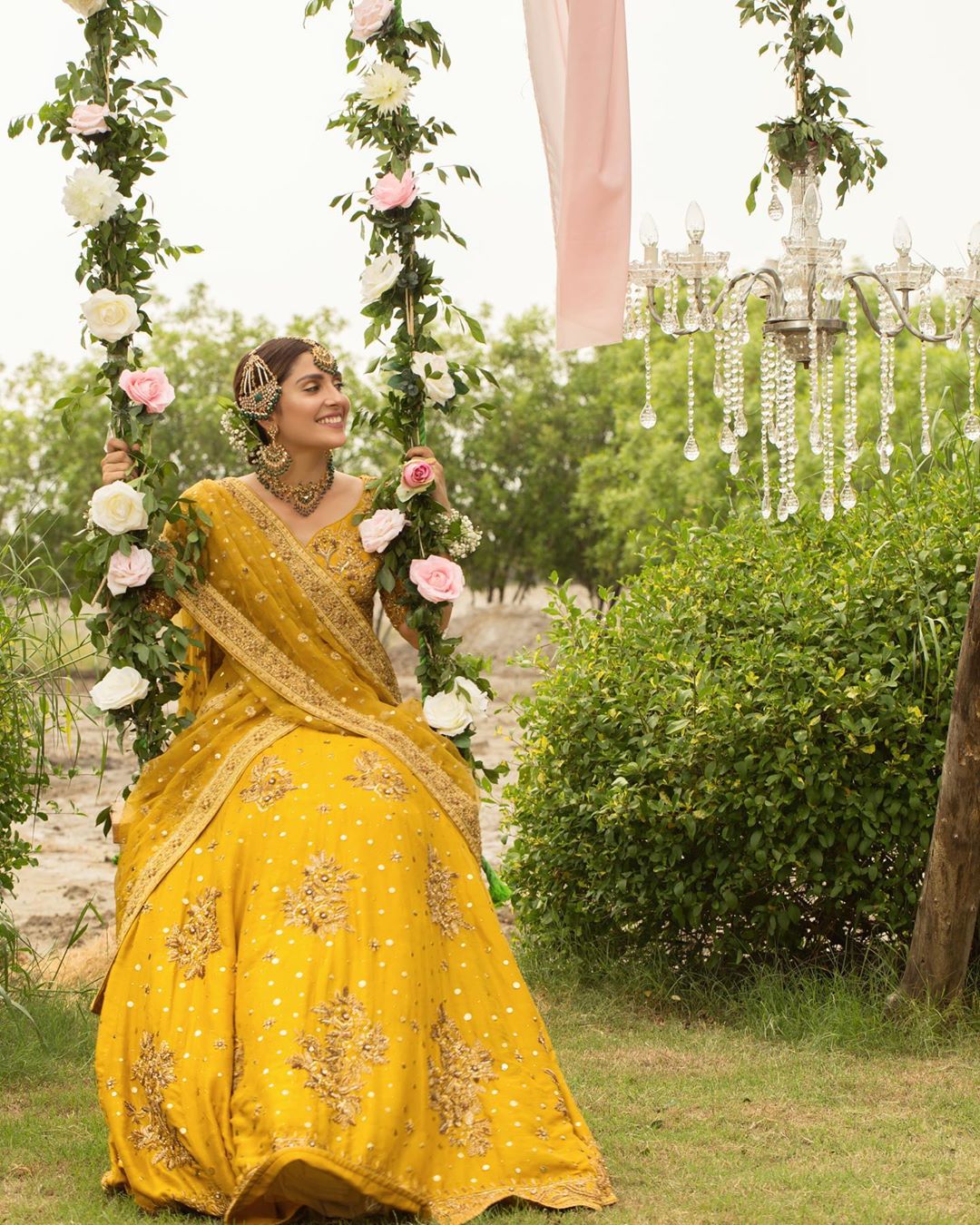 Ayeza Khan is Looking Gorgeous in Yellow Dress in Her Shoot