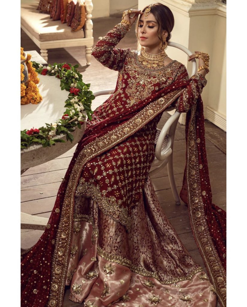 Stunning Bridal Photoshoot Of Ayeza Khan